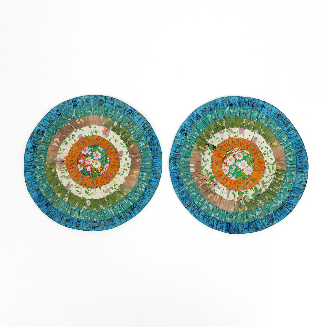Silk Round Table Mat Set of 2, view 9