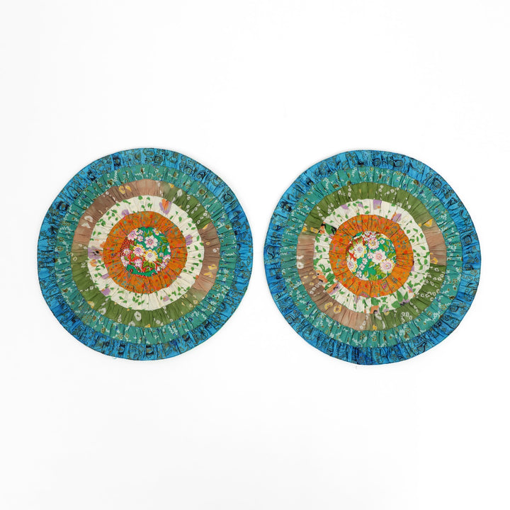 Silk Round Table Mat Set of 2, view 9