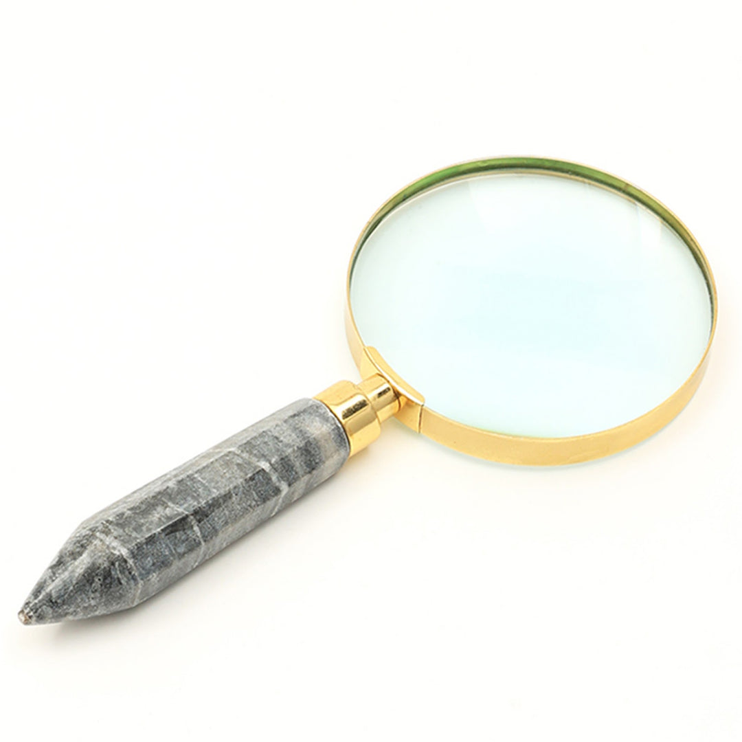 Rickon Marble Handle Handheld Table Magnifier