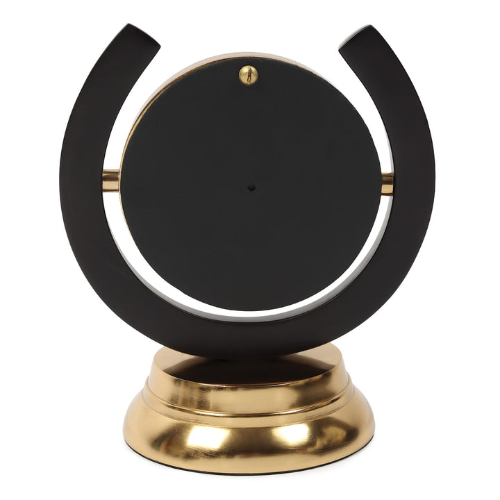 Expobazaar Equestrian Table Clock in Gold