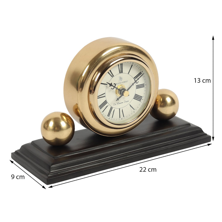 Expobazaar Orbitron table clock in gold