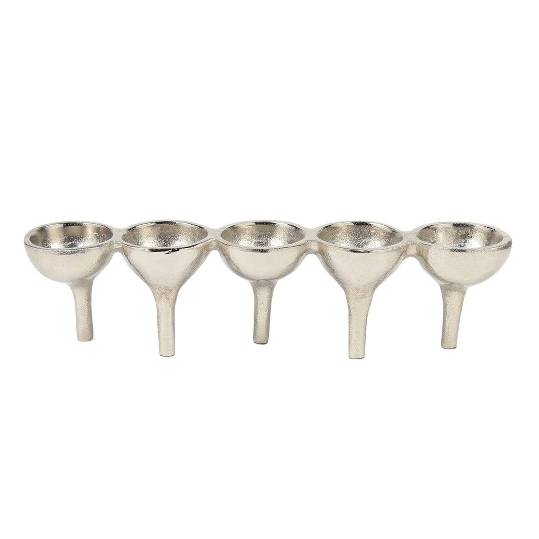Expobazaar Rivera Candle & T-Light holder medium Silver