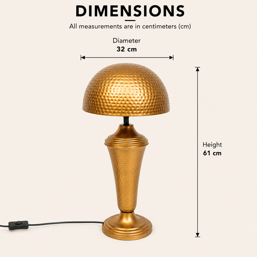 Metal Table Lamp for Living Room & Bedroom view 1