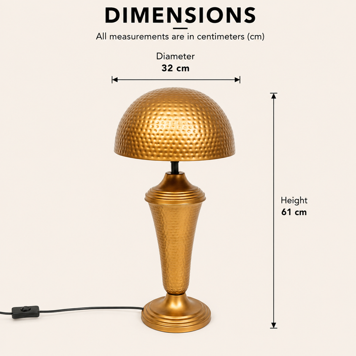 Metal Table Lamp for Living Room & Bedroom view 1