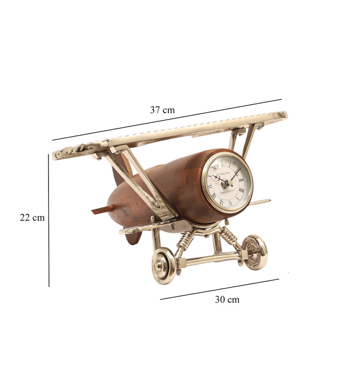 Expobazaar Meridians Sentinel Table Clock Gold
