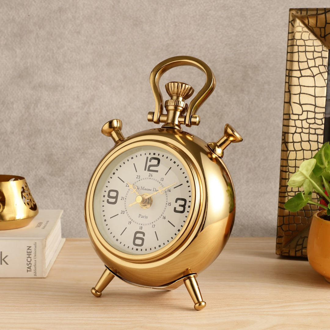 Expobazaar The Belvedere Table Clock Gold