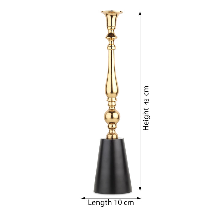 Expobazaar The Valora Candle Holders Gold Black Set