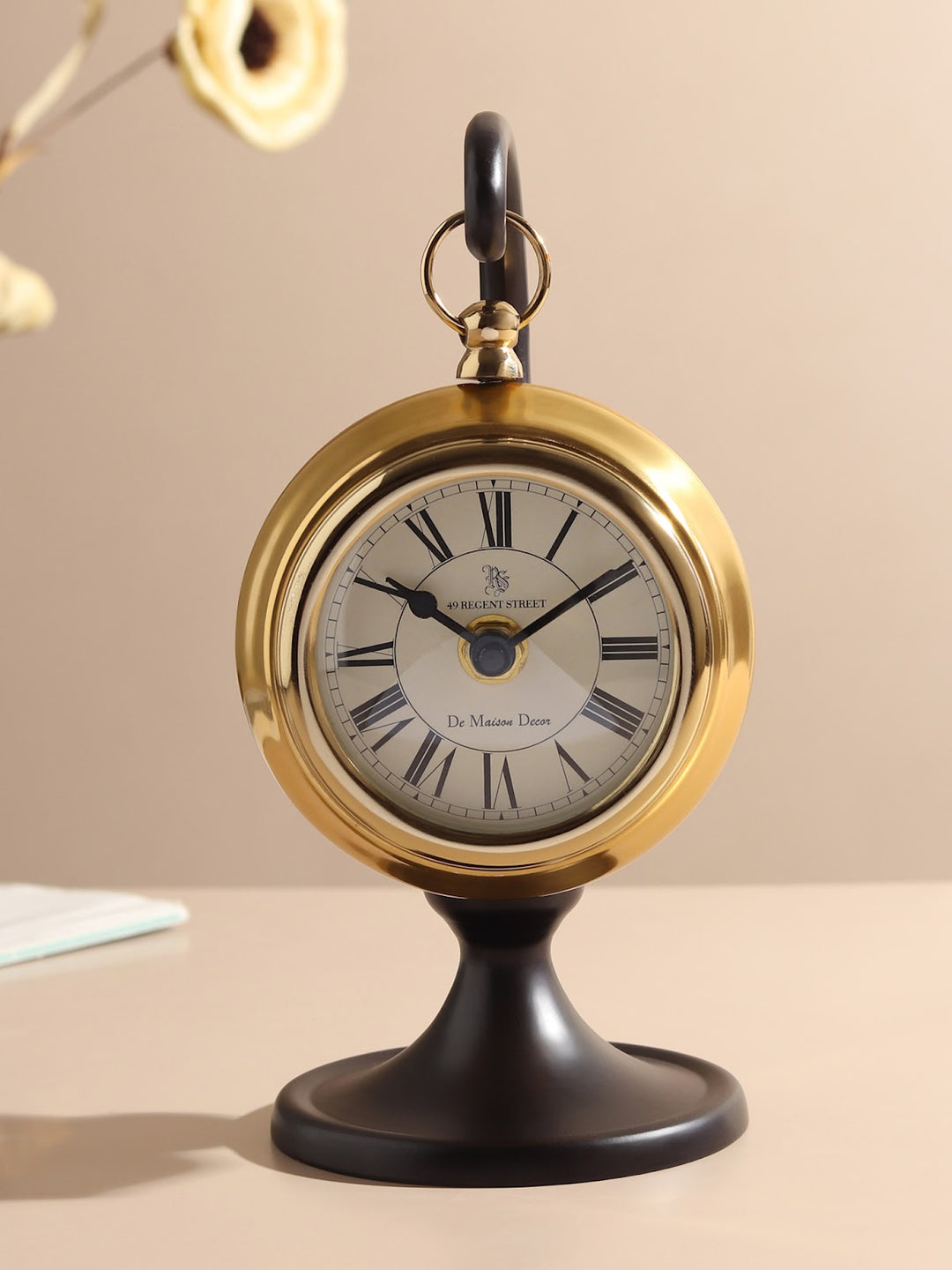 Expobazaar Seishi Gold Table Clock