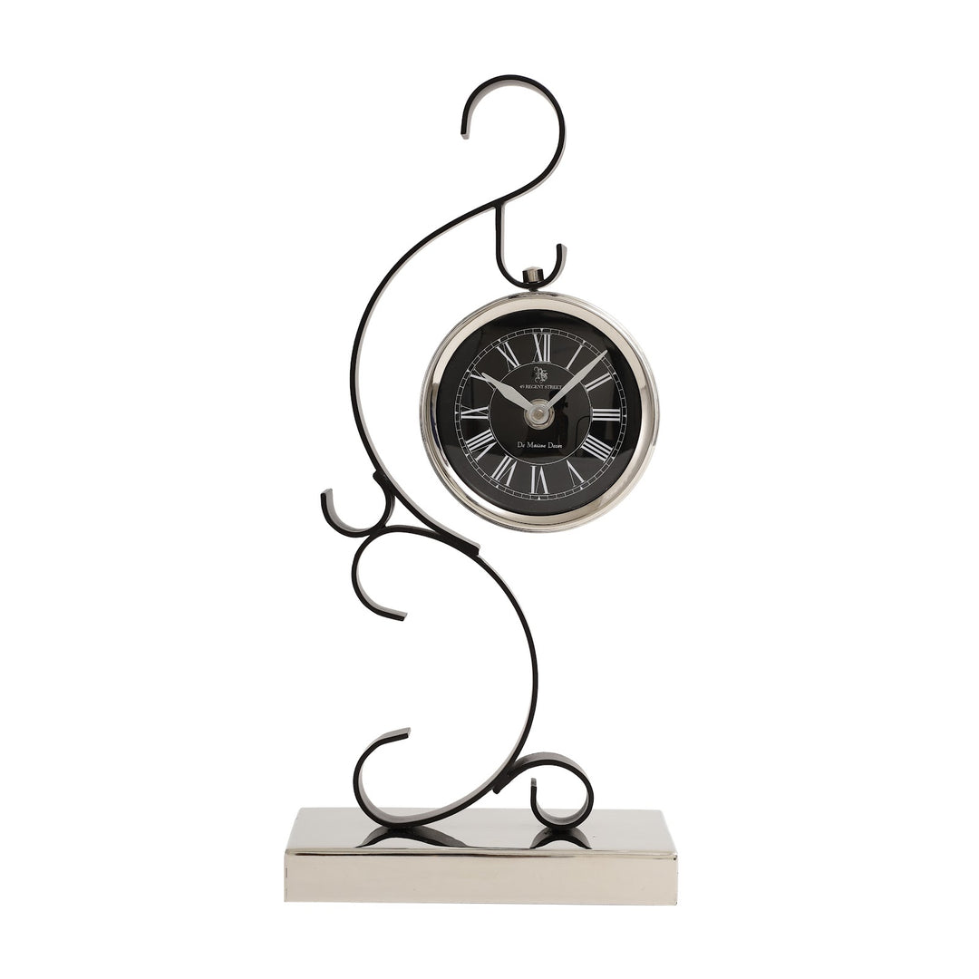 Expobazaar Black Round Table Stellar Mirage Desk Clock