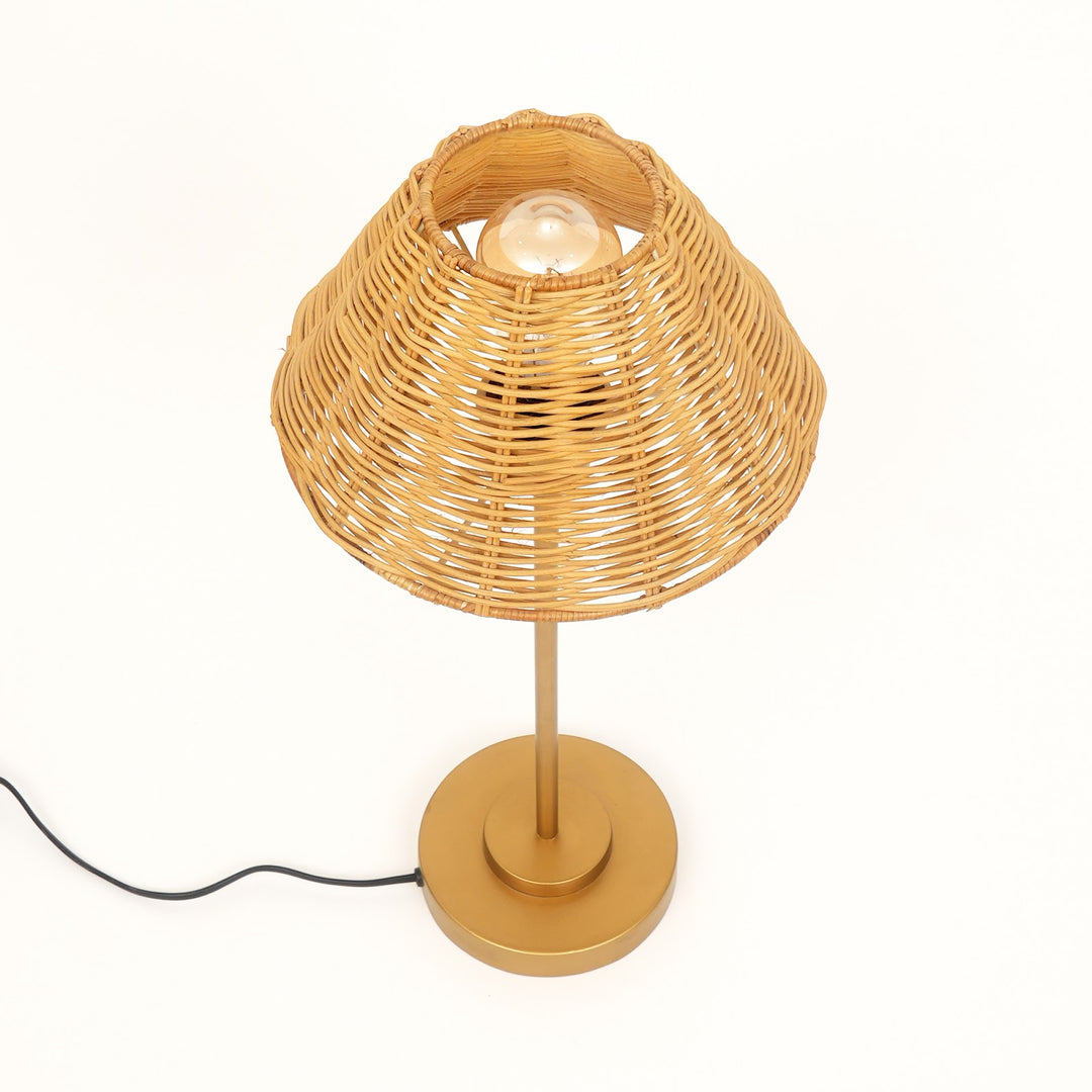 Rattan Table Lamp for Living Room & Bedroom view 3