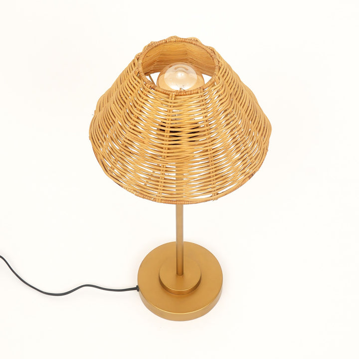 Rattan Table Lamp for Living Room & Bedroom view 3