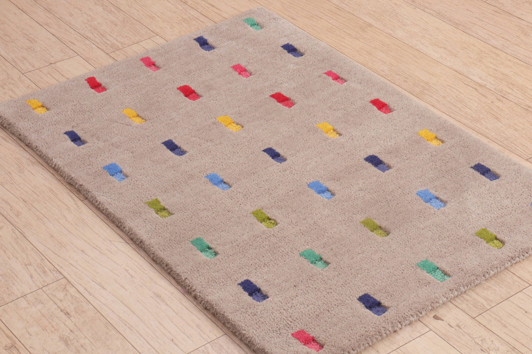 City Lights the Urban Glow | Hand-Tufted Wool Entryway Sparkle