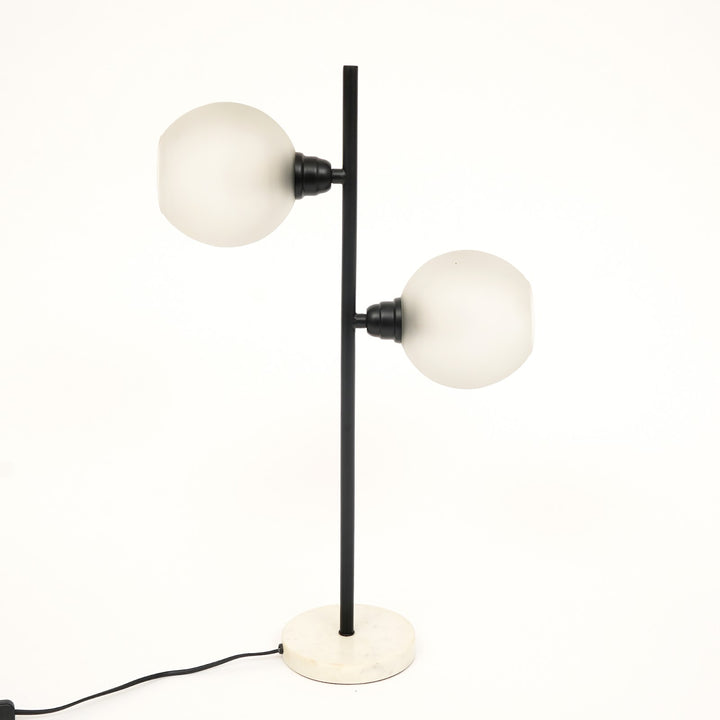 Marble & Glass Table Lamp for Living Room & Bedroom view 2