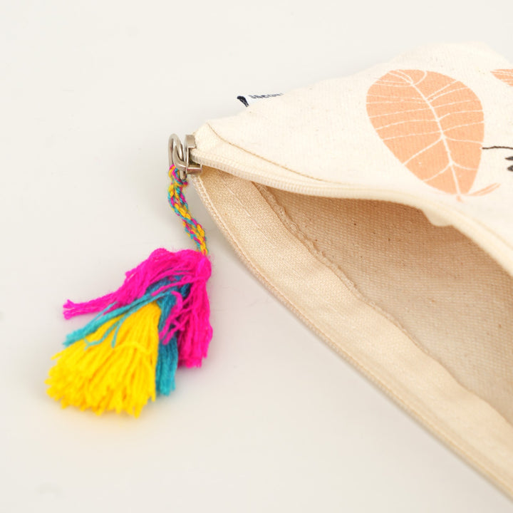 Dream Big Printed Tassel Pencil Pouch, View 6
