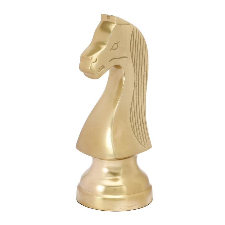 Expobazaar Chess Horse Gold Showpiece