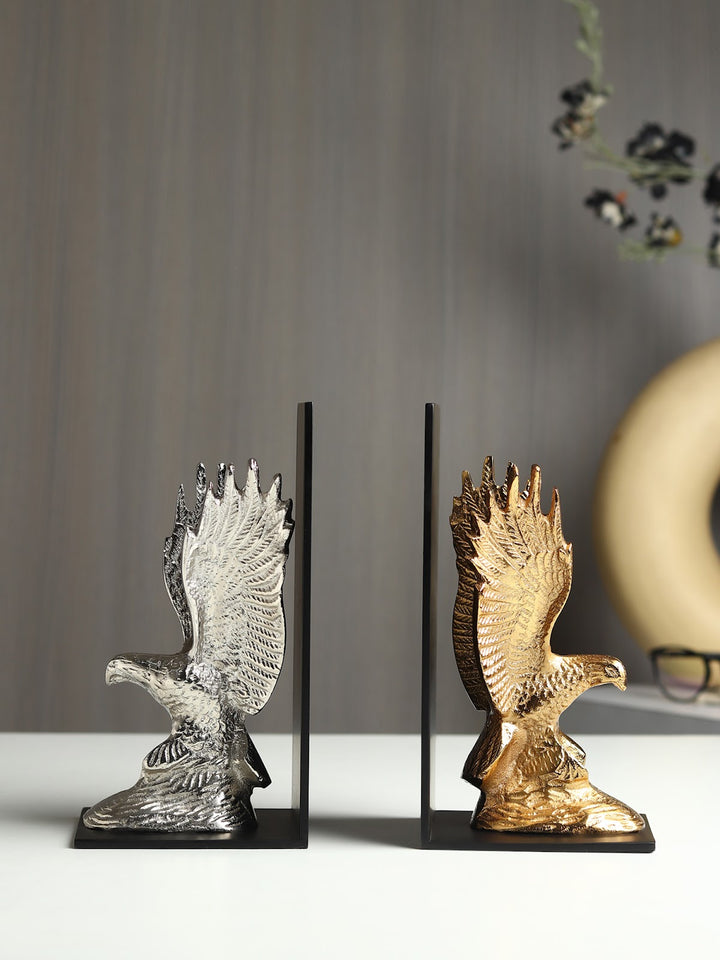 Expobazaar The Helion Pair Bookend Gold & Silver