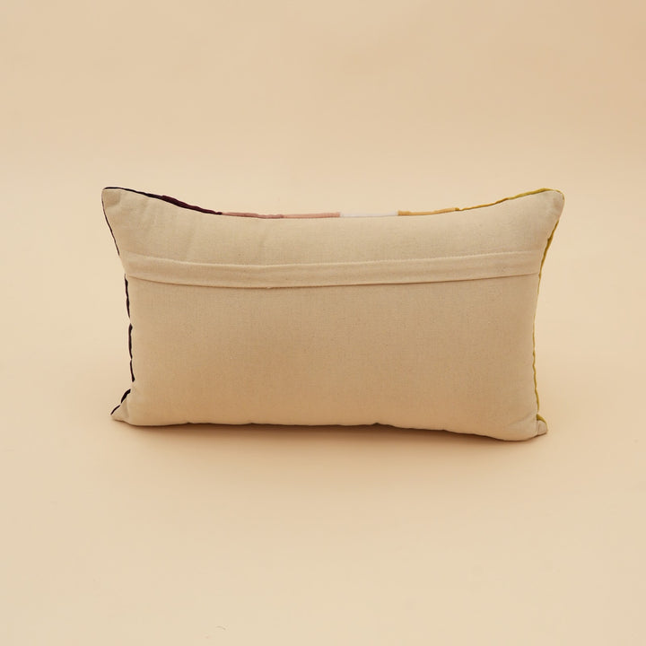 Multi Stripe Velvet Lumbar Cushion, View 5