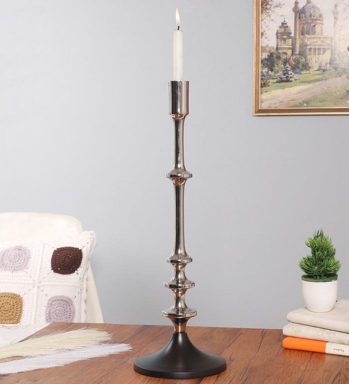 Expobazaar Aristea Silver Candle Holder Large