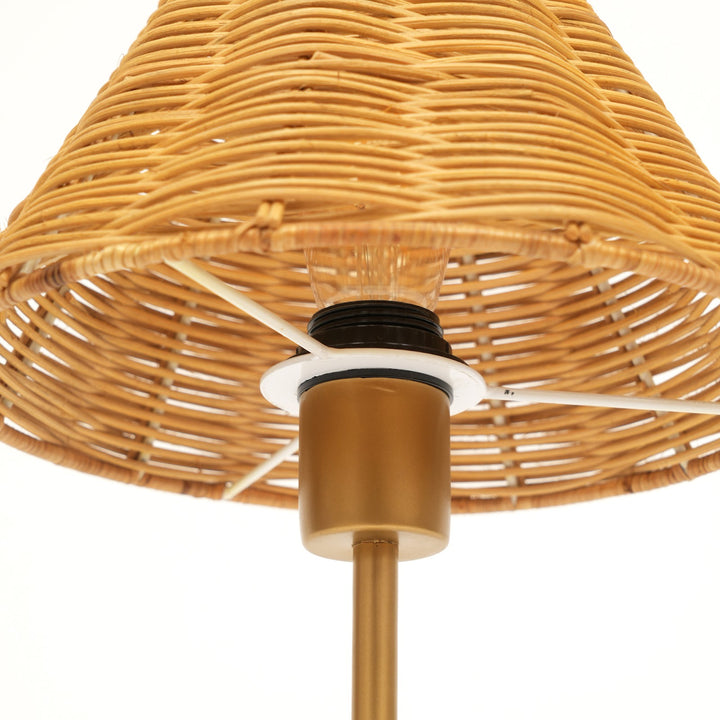 Rattan Table Lamp for Living Room & Bedroom view 5
