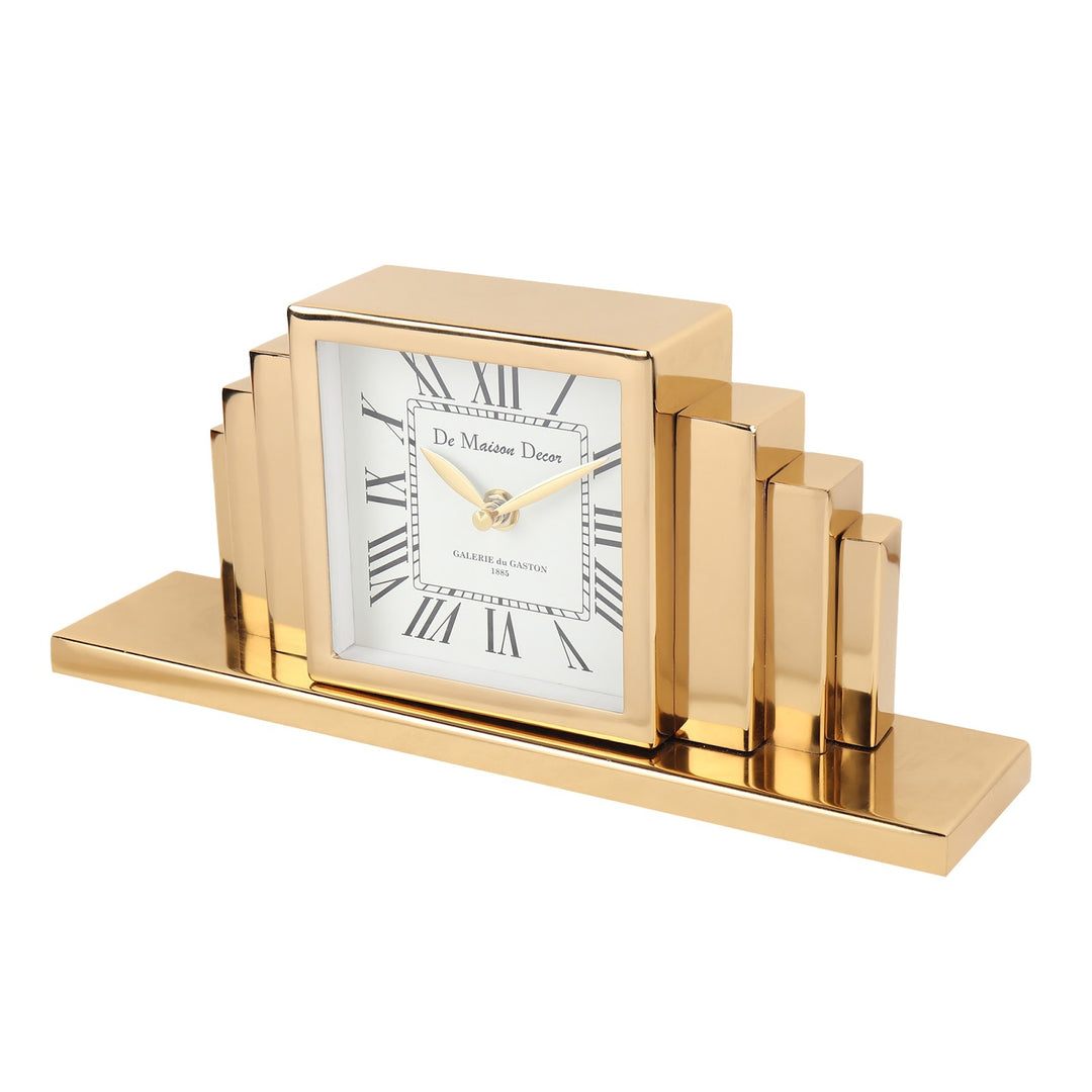 Expobazaar Metropolitan Marvel table clock in Gold