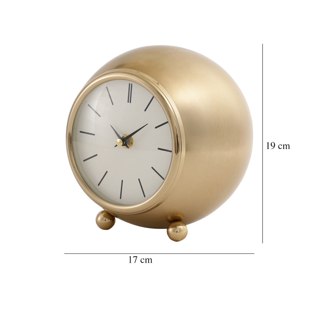 Expobazaar Gold Round  Seraphic Veil Desk Clock
