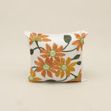 Floral Embroidered Poly Dupion Cushion Cover