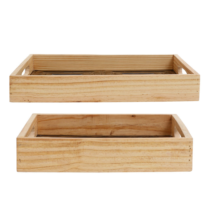 Expobazaar Hugo Brown Glass Tray