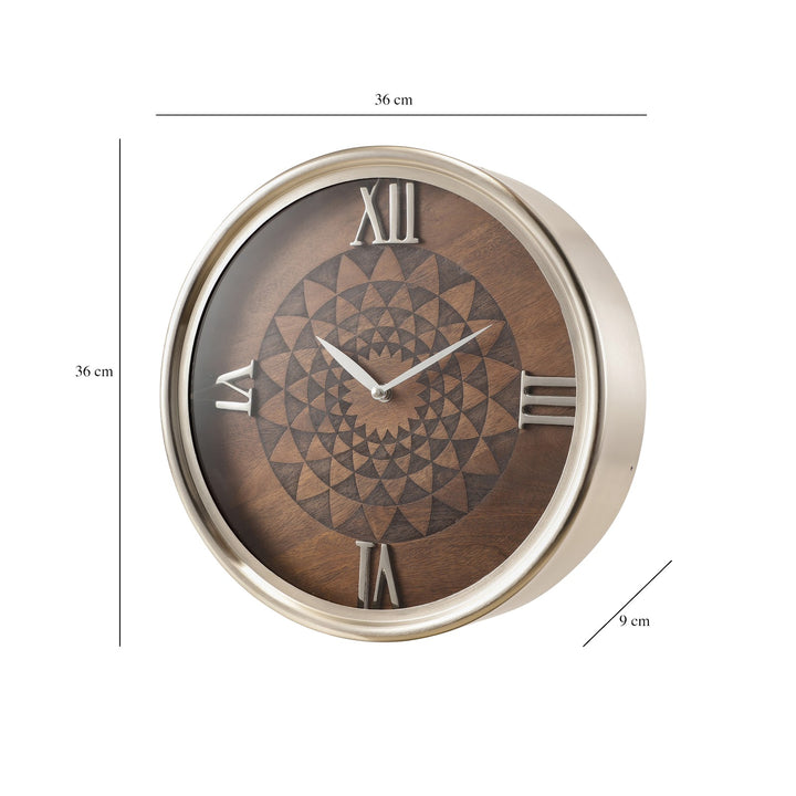 Expobazaar luxe woodcraft Wall Clock