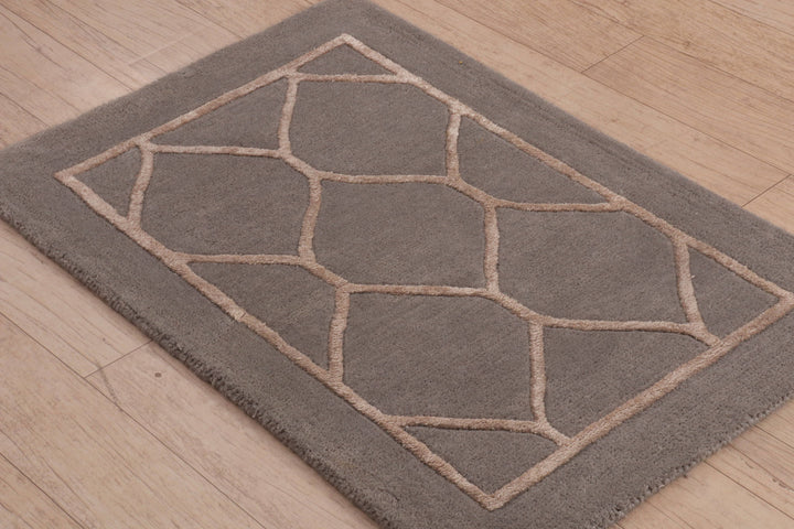 Trellis Tapestry Hand-Tufted Wool Viscose Door Mat