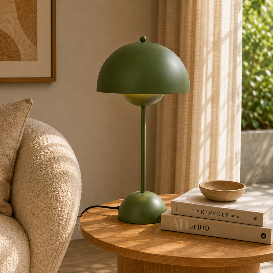 Metal Table Lamp for Living Room & Bedroom