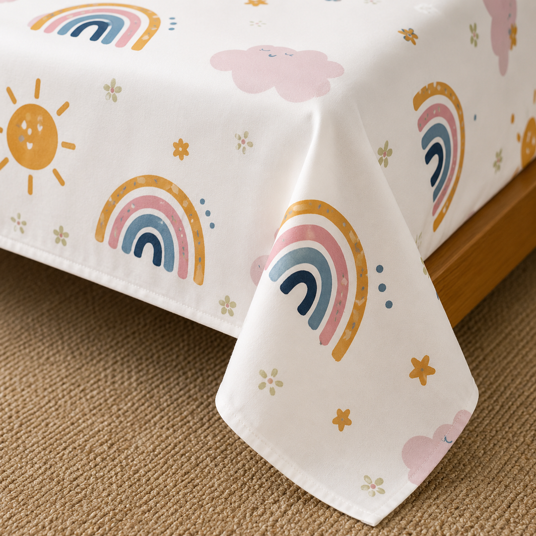 Kids Playful Space Print Bedsheet