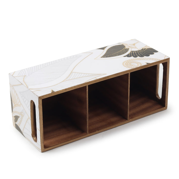Expobazaar Ivory Noir Bloom Cutlery holder