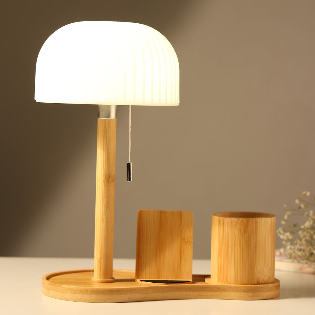 Expobazaar Mush Wood Study Lamp