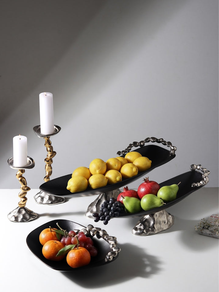 Expobazaar Stones Orivia Silver Platter Large