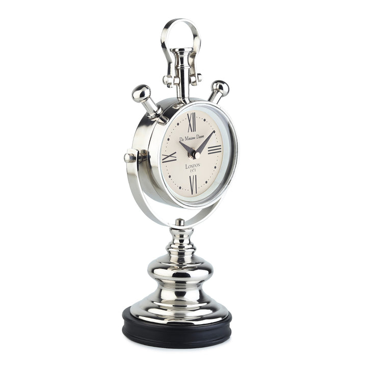 Expobazaar Aristotime Table Clock In Silver