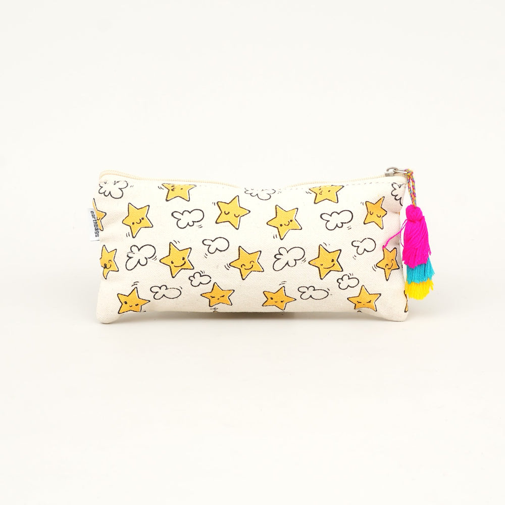 Star Print Tassel Pencil Pouch, View 3