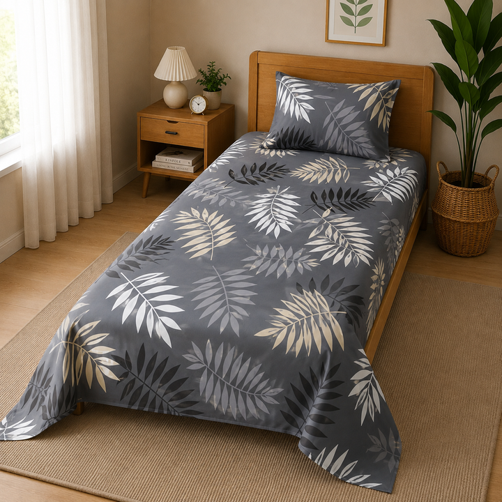 Kids Playful Floral Print Bedsheet