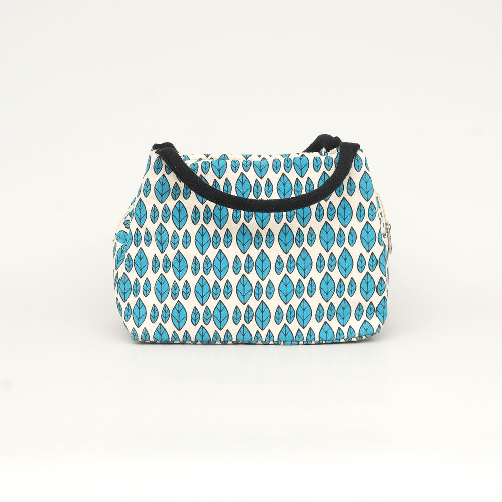 Thermal Insulated Lunch Tote, Leaf Print, View 2