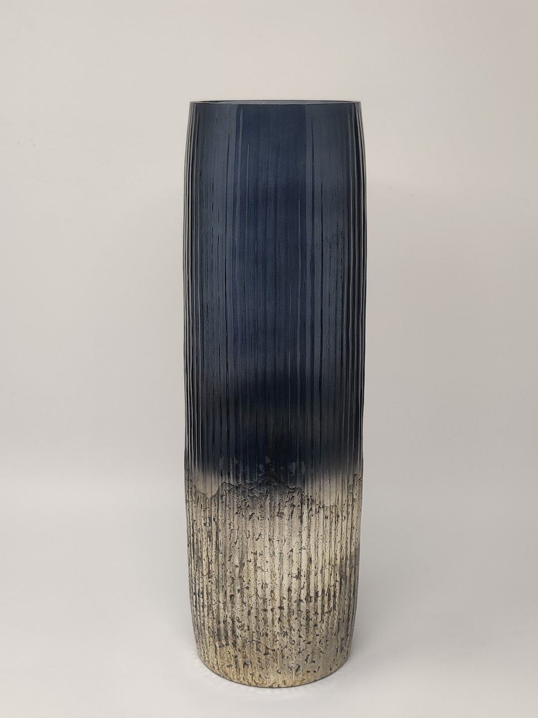 Expobazaar Blue Luster Antique Aluminium Vase