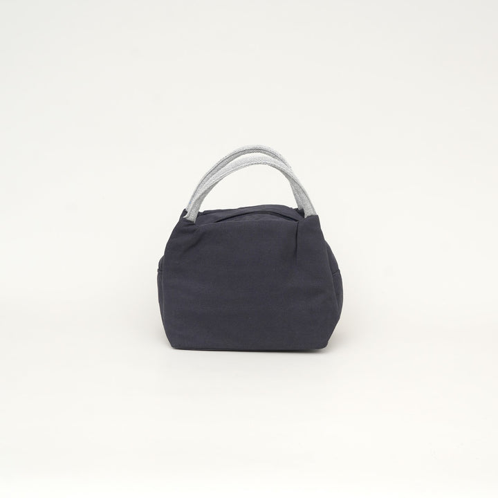 Thermal Insulated Canvas Lunch Tote, Navy Blue