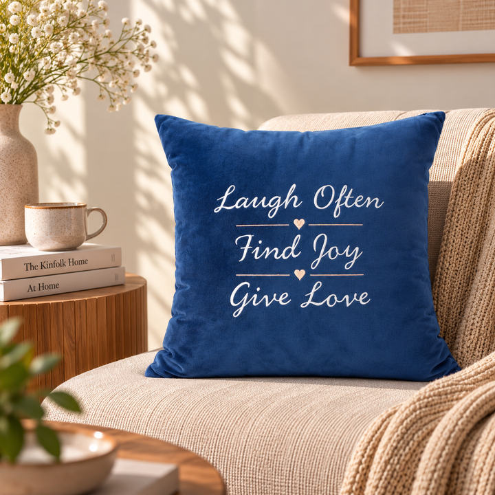Quote Velvet Cushion Cover 46 x 46 cm, Give Love, view 4
