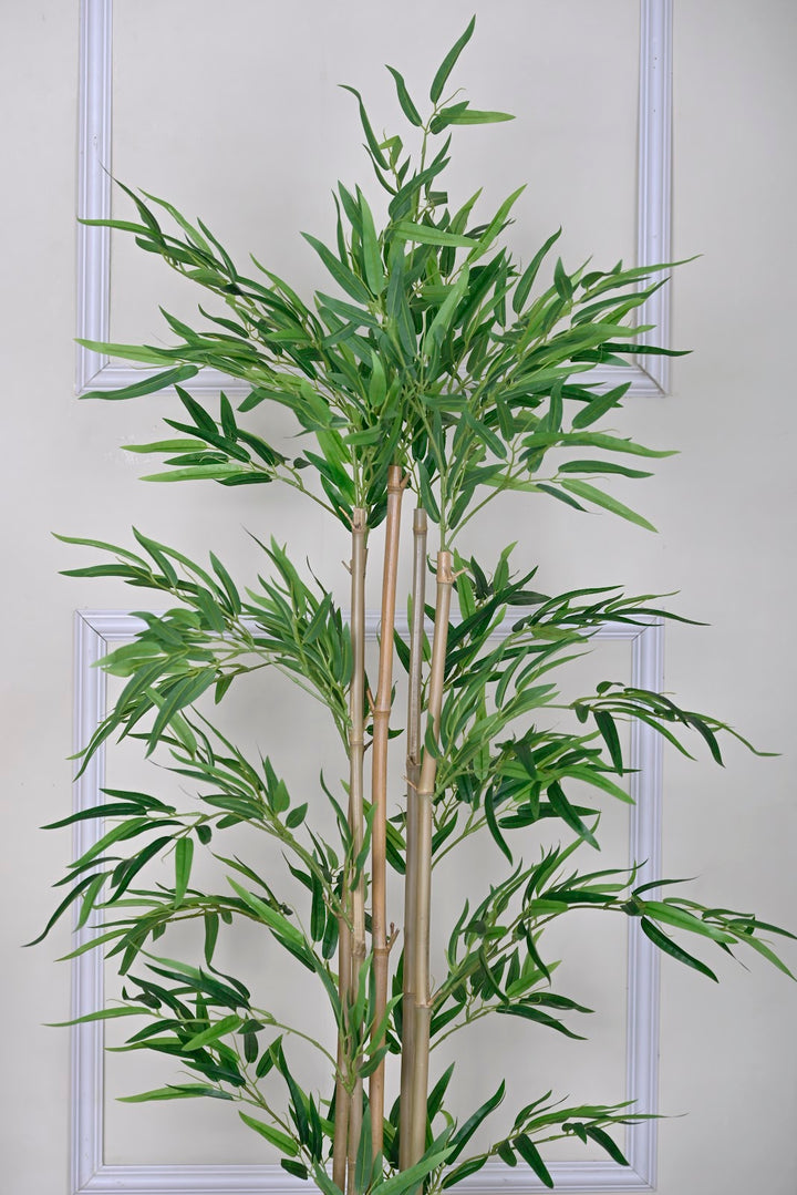 Expobazaar Elegant Artificial Bamboo Tree for Stylish Interiors With Pot