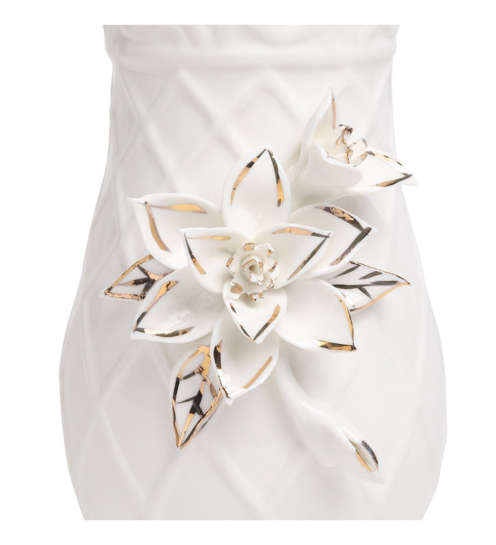 Margaux Fleur Sculpted Bloom Porcelain Vase view 5