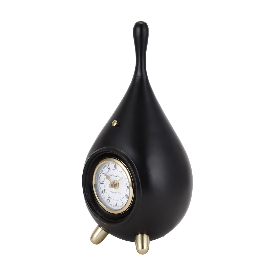 Expobazaar Time Drop In Black Gold Clock