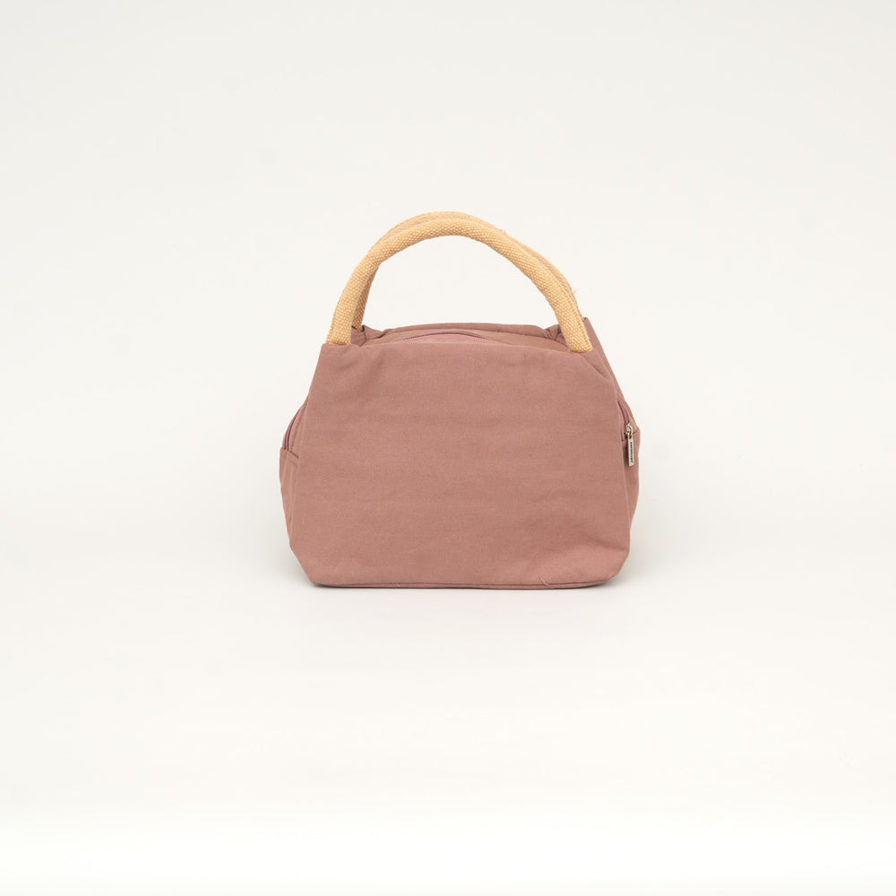 Thermal Insulated Canvas Lunch Bag, Rust Brown