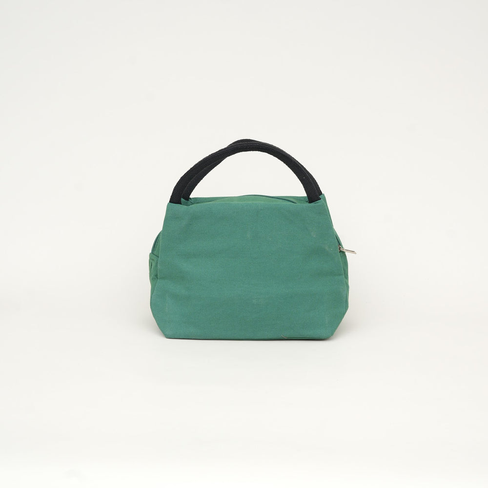 Thermal Insulated Canvas Lunch Bag, Sea Green