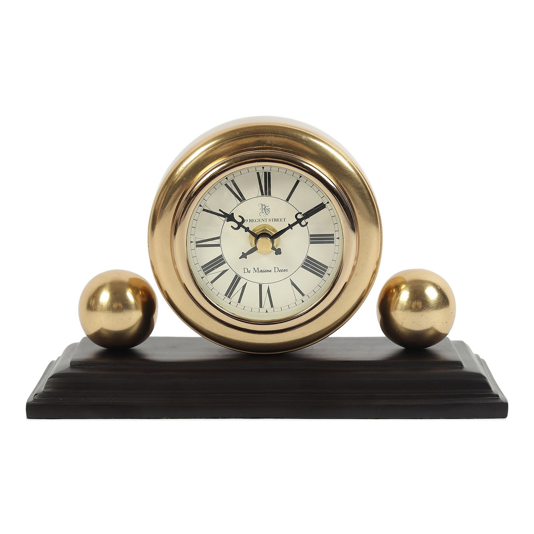 Expobazaar Orbitron table clock in gold