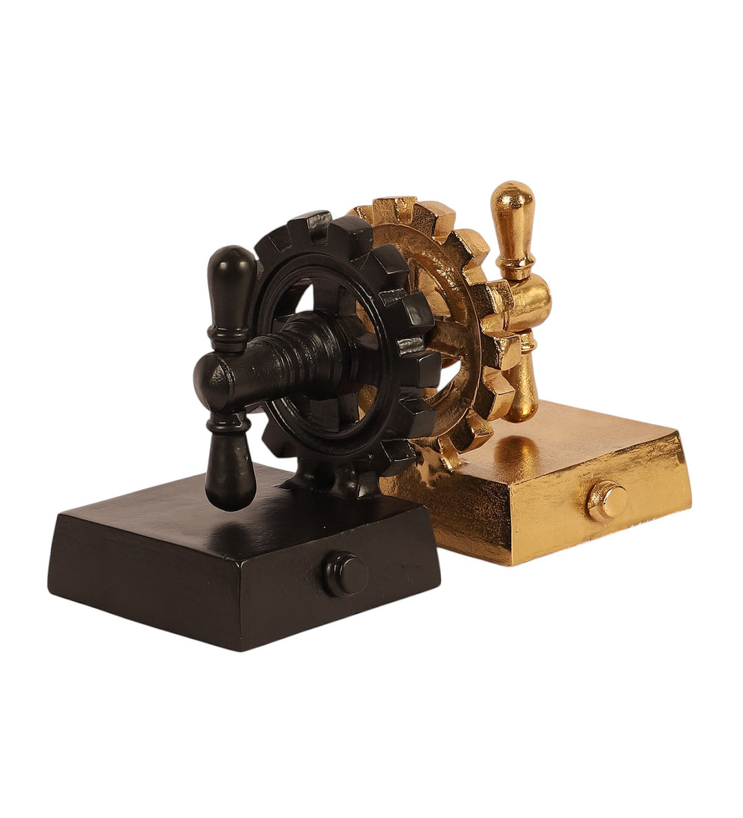 Expobazaar The Gearlock Bookend Gold & Black