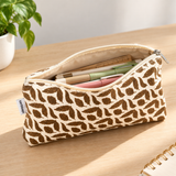 Leaf Print Tassel Pencil Pouch, View 6