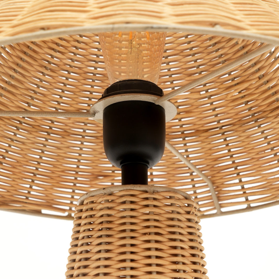 Rattan Table Lamp for Living Room & Bedroom view 4